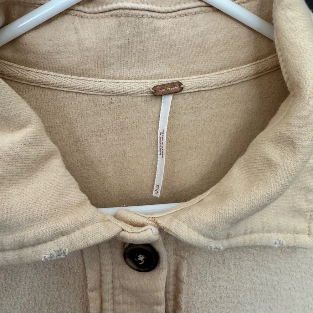 Free People Peach Ruby Shacket - Picture 5 of 5